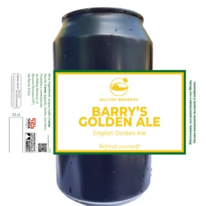 Barry's Golden Ale Hilltop Brewery