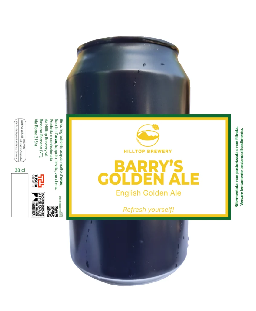 Barry's Golden Ale Hilltop Brewery